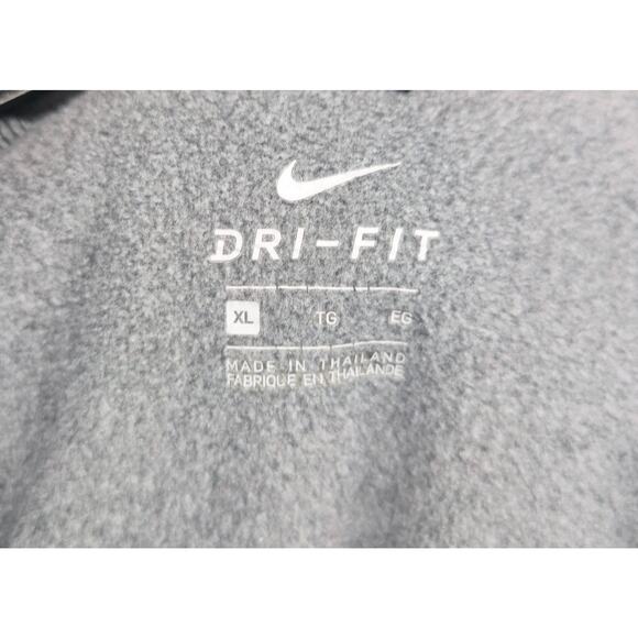 Nike Dri-Fit Hoodie Running Jacket XL Women Gray Black Poly Full Zip - Picture 3 of 3